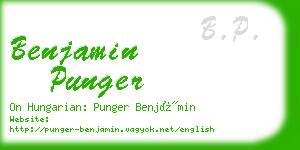benjamin punger business card